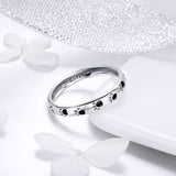 925 Sterling Silver Ring for Women - Size 5.0, Width 0.3cm