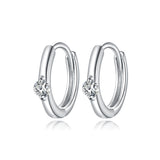 925 Sterling Silver Pavé Setting CZ Gold Plated Earrings for Women