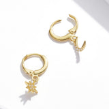 925 Sterling Silver Earrings with Pavé Setting CZ for Women