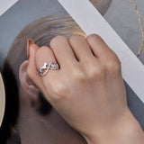 925 Sterling Silver 3mm CZ Pavé Setting Ring Size 7.0 for Women