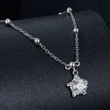 925 Sterling Silver 5mm Moissanite Necklace for Women