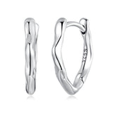 925 Sterling Silver Earrings with Oxidized Finish - 1.4x0.2cm for Women