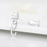 925 Sterling Silver Earrings with Platinum Plating for Women