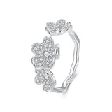 S925 Sterling Silver Pavé Setting CZ Ring for Women