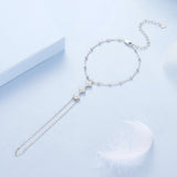 925 Sterling Silver 15+6cm White Gold Plated Pavé Setting CZ Bracelets