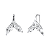 925 Sterling Silver Earrings with Pavé Setting in Oxidized Finish