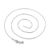 925 Sterling Silver Plated Platinum 45cm Necklace for Women
