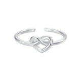 925 Sterling Silver & Plated White Gold 1.6mm Ring for Women