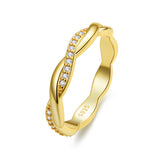925 Sterling Silver Pavé Setting CZ Ring