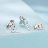 925 Sterling Silver Oxidized Silver 0.7cm Earrings