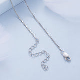 925 Sterling Silver 29x18mm Moonstone Pendant Necklace with Enamel Process