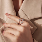 925 Sterling Silver 0.8cm Pavé Setting CZ Ring