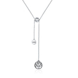 925 Sterling Silver Necklace 42CM Length with 9.5CM Pendant for Women