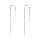 925 Sterling Silver Plated Platinum Earrings