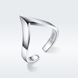925 Sterling Silver Ring with Platinum Plating - 0.3cm Width - Unisex