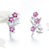 925 Sterling Silver Earrings with Pavé Setting CZ for Women