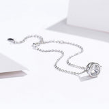 925 Sterling Silver & Platinum Plated CZ Bracelet for Women