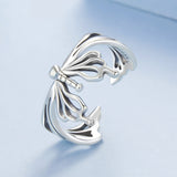 925 Sterling Silver Oxidized Silver 0.2-1.3 cm Adjustable Ring