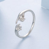 925 Sterling Silver Plated White Gold Ring for Women