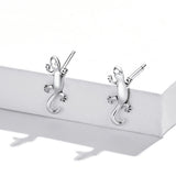 925 Sterling Silver Earrings 1.3*0.6cm for Women