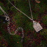 925 Sterling Silver White Gold Plated Moissanite CZ Pavé 40+5cm Necklace for Women