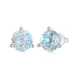 925 Sterling Silver Oxidized CZ Earrings
