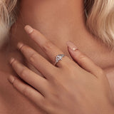 925 Sterling Silver Opal Nanometer Stone Ring Size 6.0 for Women