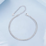 925 Sterling Silver & White Gold Plated Bracelet