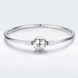 925 Sterling Silver Adjustable Bracelet Style Nan Size 17cm for Men