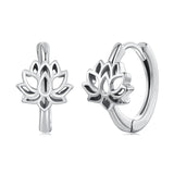 925 Sterling Silver Oxidized Silver Earrings 1.3x0.8cm for Women
