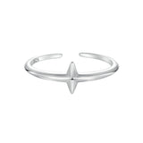 925 Sterling Silver Oxidized Silver 0.12cm Ring for Men