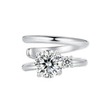 925 Sterling Silver 5mm Moissanite Earrings for Women, 13x8mm, White Gold Plated