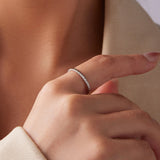 925 Sterling Silver White Gold Plated Ring for Women