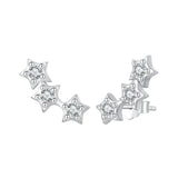 925 Sterling Silver Pavé Setting CZ Earrings for Women
