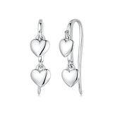 925 Sterling Silver Earrings 1.8*0.5cm for Women