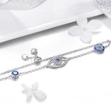 925 Sterling Silver Bracelet 22cm Length 0.9*2.2cm for Women