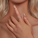 925 Sterling Silver Oxidized 0.7cm Ring for Women