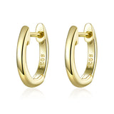 925 Sterling Silver Plated Black Gold Earrings for Women