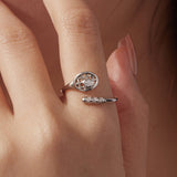925 Sterling Silver Ring with Pavé Setting CZ, Width 0.11-0.72cm, for Women