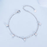 925 Sterling Silver Plated Platinum CZ Bracelet for Women
