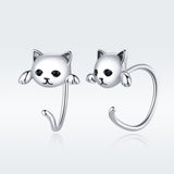 925 Sterling Silver Earrings with Pavé Setting and CZ Stones