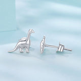 925 Sterling Silver Earrings with Oxidized Finish, 1.1*1cm & 1.2*0.6cm for Women