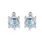 S925 Oxidized Silver Pavé Setting CZ Earrings for Women