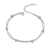 925 Sterling Silver Adjustable 19cm Bracelet for Women