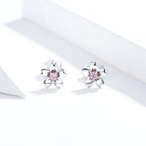 925 Sterling Silver Earrings with CZ in Pavé Setting