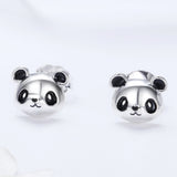 925 Sterling Silver Oxidized Enamel Earrings