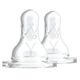 Dr. Brown's Narrow Neck Y-Cut Baby Bottle Nipple 9m+ 2-Pack