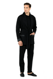 Ds Damat 5-Piece Navy Blue Robe and Loungewear Set