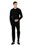 Ds Damat 5-Piece Navy Blue Robe and Loungewear Set