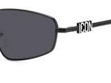 Dsquared2 Icon 0015/S Grey Lens Men's Sunglasses - Black